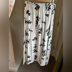 Black and White Maxi Skirt